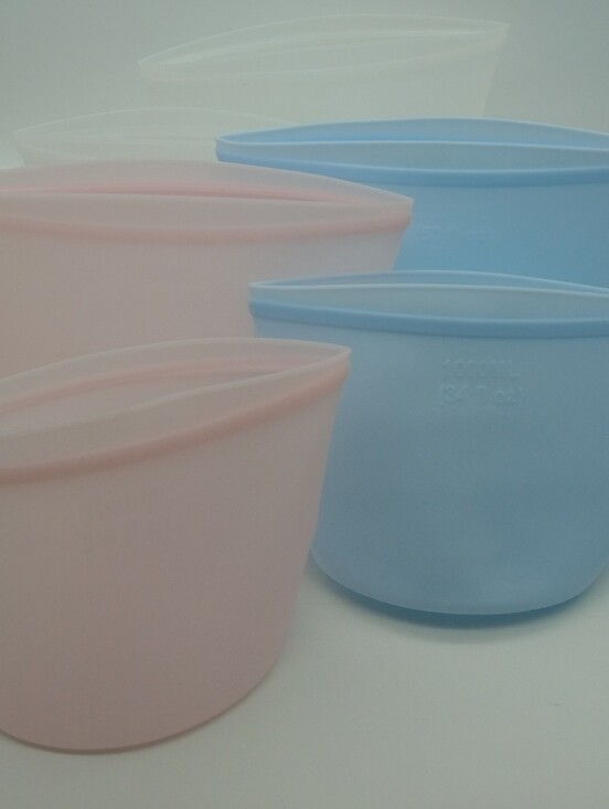 Other - Set of Silicone Food Storage Bag Sets 1000ml/34oz & 1500ml/50oz  Set Of 2